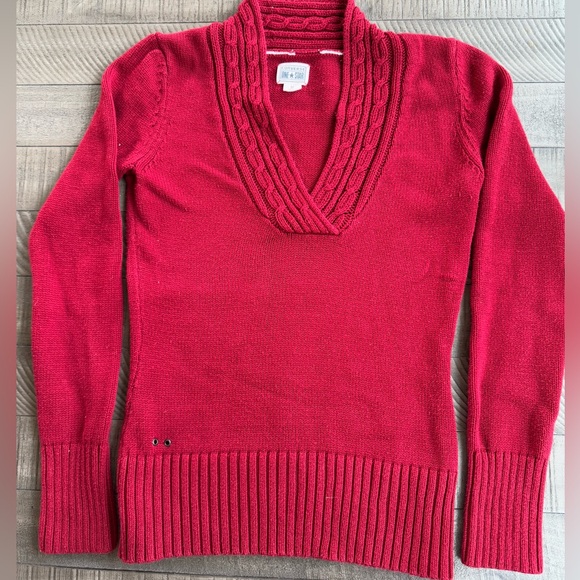 Converse One-Star Cable Knit V-Neck Women’s Sweater (Medium) Preowned Condition - Picture 8 of 8